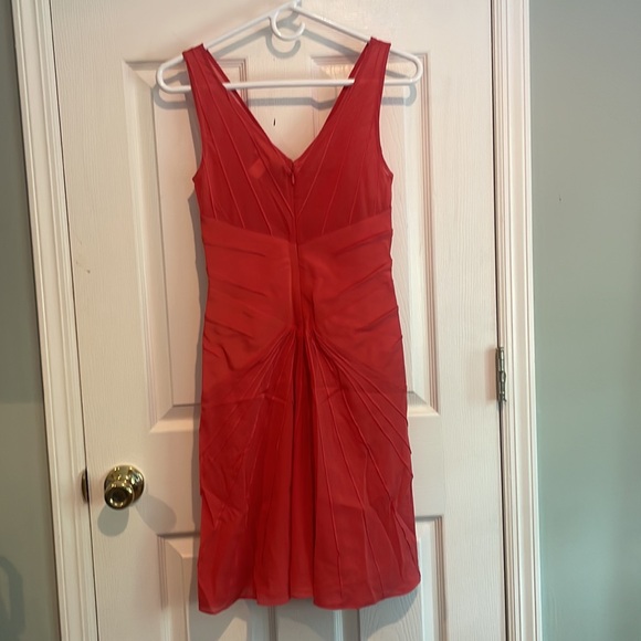 Zac Posen Silk Salmon Dress size 2 - Picture 6 of 10